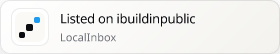 LocalInbox on ibuildinpublic